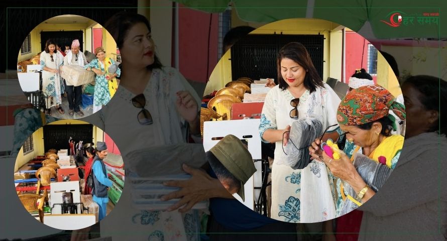 जुत्ता मर्मत गर्ने १० जनालाई नगरपालिकाको सहयोग