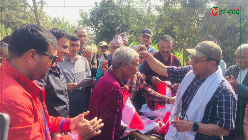 मोरङ २ मा डा. मिनेन्द्र रिजाललाई चुनावी चटारो, समुन्नत र सुशासनयुक्त नेपाल निर्माणको प्रतिबद्धता