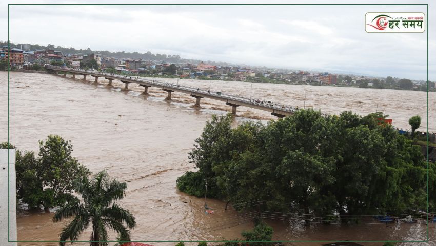 नारायणीमा बाढीको उच्च जोखिम, जलसतह १३ मिटरसम्म पुग्ने पूर्वानुमान