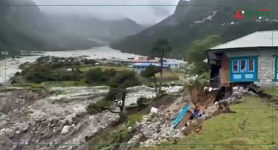 सप्तकोसीमा पानीको सतह बढ्दै, सोलुमा थामे खोलाले ५ घर बगायो