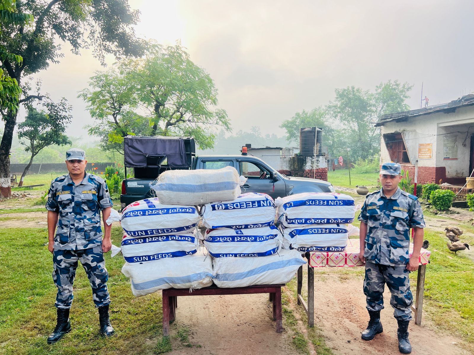 सिराहाबाट २२० किलो लागू औषध गाँजा बरामद