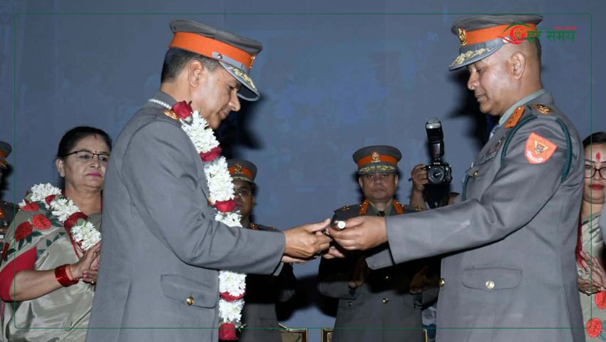 सशस्त्रका महानिरीक्षक राजु अर्यालको बिदाइ