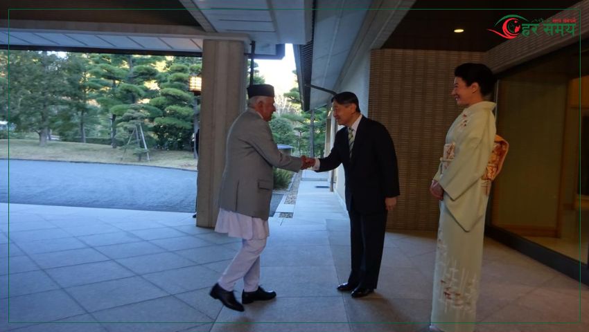 राष्ट्रपति पौडेल र जापानका सम्राटबीच भेट, जापानिज सहयोगको प्रशंसा