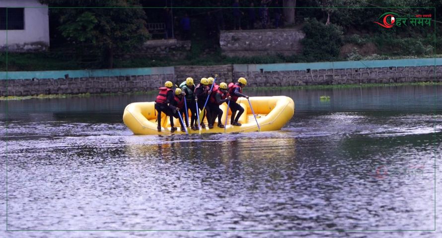 ललितपुरमा नदीजन्य विपद् व्यवस्थापनको तालिम, चारवटा डुंगा तयारी अवस्थामा (भिडियोसहित)