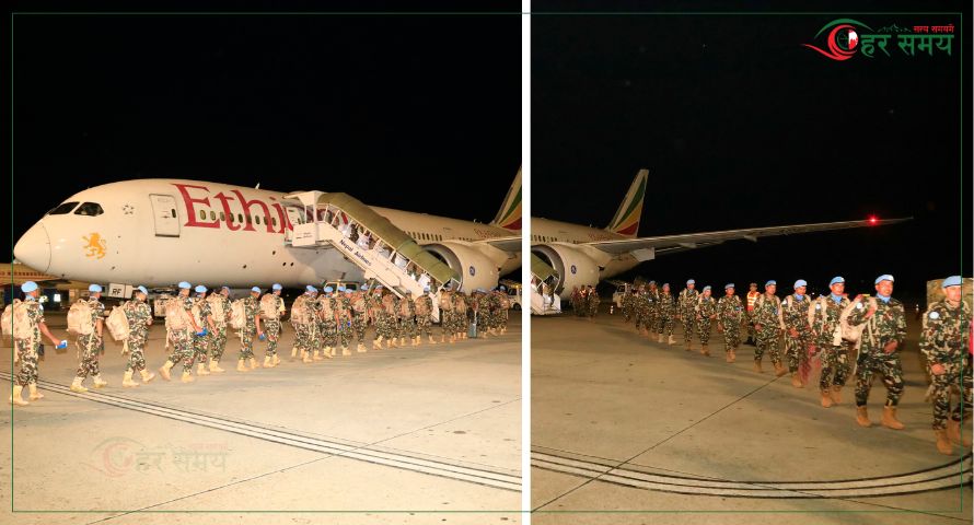 दक्षिण सुडानमा तैनाथ नेपाली शान्ति सैनिकहरुको अदलीबदली