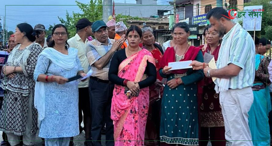 ठाकुरबाबा नगरपालिकाद्वारा बेपत्ताका श्रीमतीलाई मासिक भत्ता सुरु