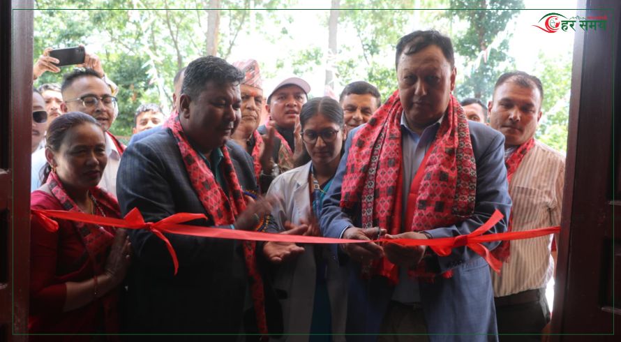 पूर्व स्वास्थ्य मन्त्री बस्नेतले गरे ठोकर्पा स्वास्थ्य चौकीको भव्य उद्घाटन