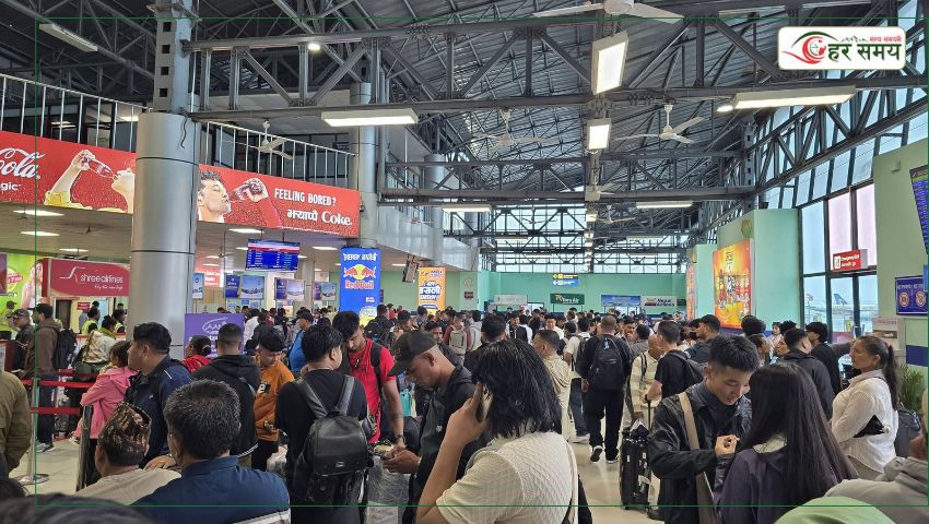 खराब मौसमका कारण केही उडान अवरुद्ध, विमानस्थलमा यात्रुको चाप