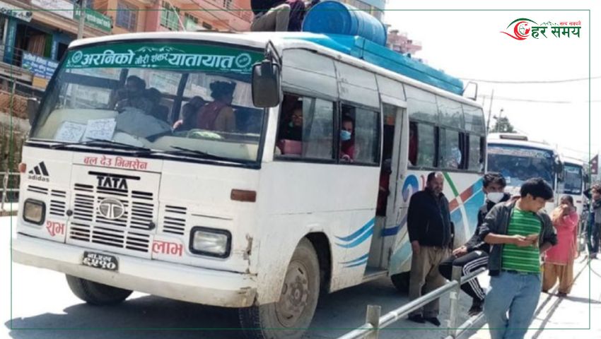 अरनिको यातायातको बस १५ दिनपछि पुनः सञ्चालन