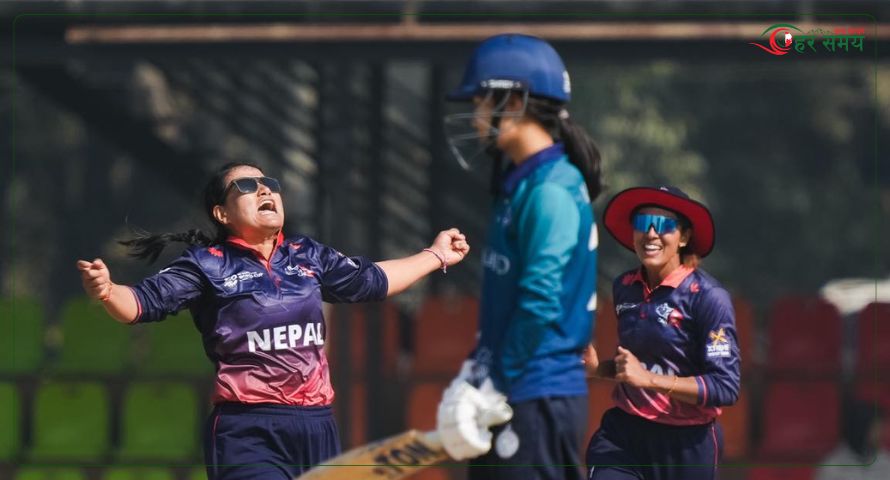 नेपाललले थाइल्याण्डलाई दियो १२३ रनको लक्ष्य