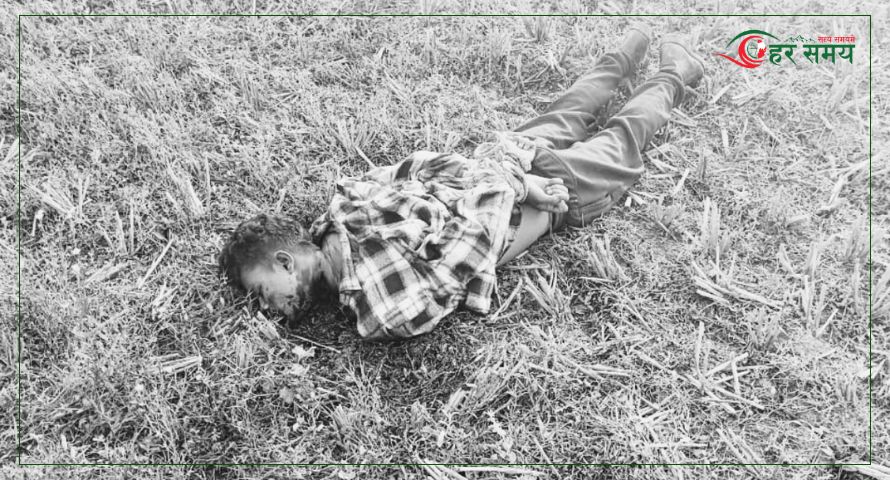 धनुषामा घाँटी काटिएको अवस्थामा पुरुषको शव फेला