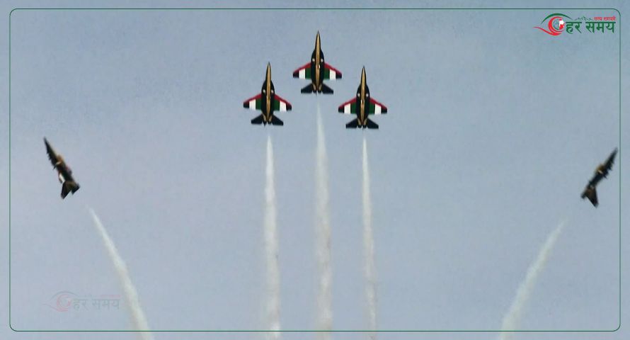 दुबई एयर शो २०२५ मा प्रभावशाली हवाई प्रदर्शन