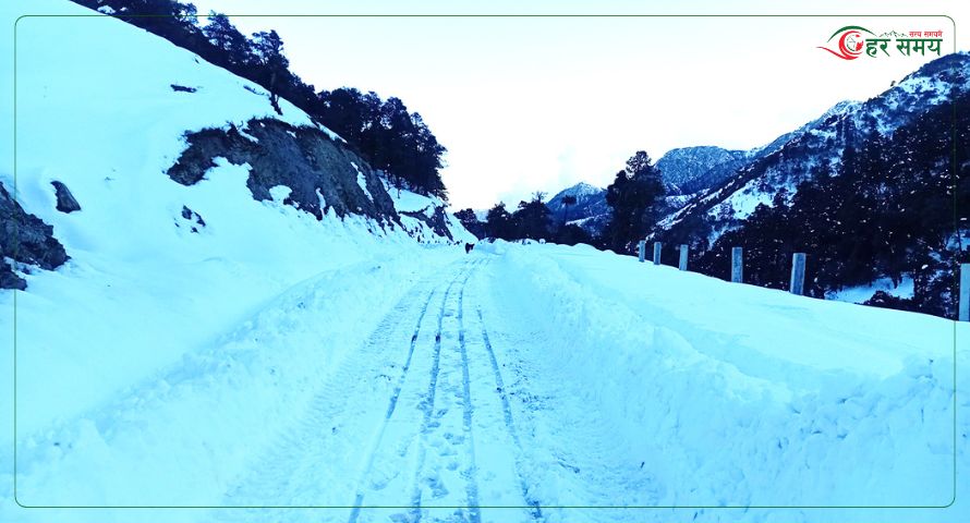 हिमपातपछि माथिल्लो मुस्ताङको जनजीवन प्रभावित