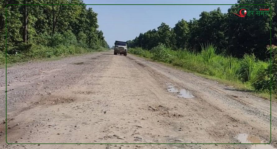 इनरुवा-कप्ताङगञ्ज सडक निर्माणको ठेक्का तोडियो