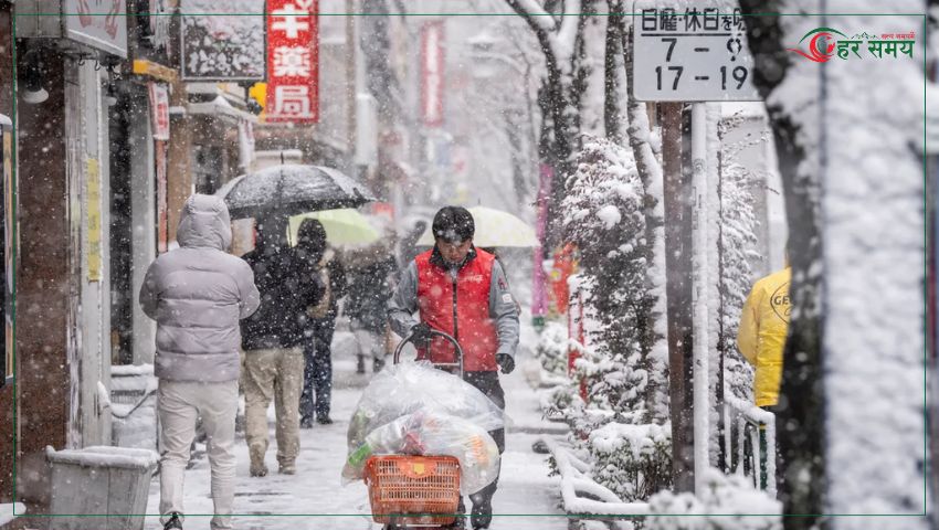 जापानमा भारी हिमपात,  ४६ जनाको मृत्यु