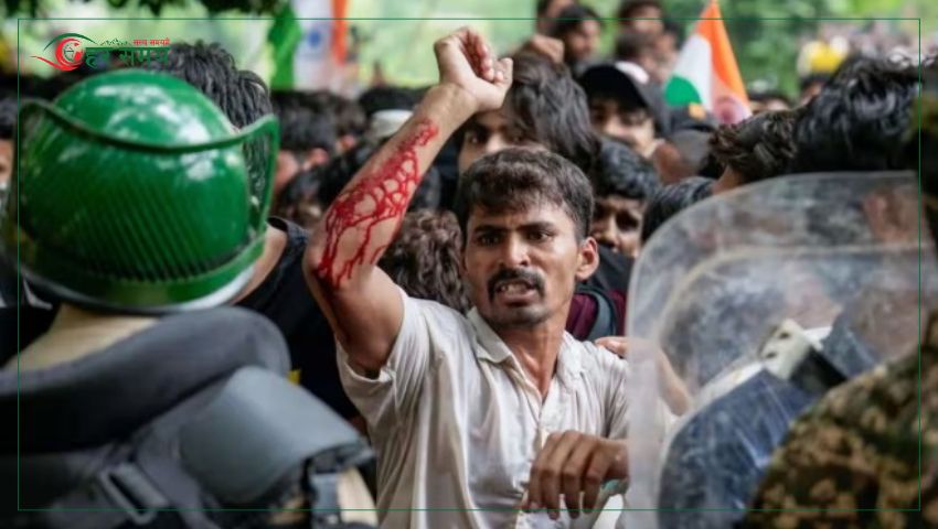 कक्रोज पार्टीको प्रदर्शनले दिल्ली तनावग्रस्त