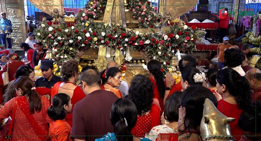 आज गणेश चतुर्थी : कमलादीस्थित गणेश मन्दिरमा भक्तजनहरूको भिड