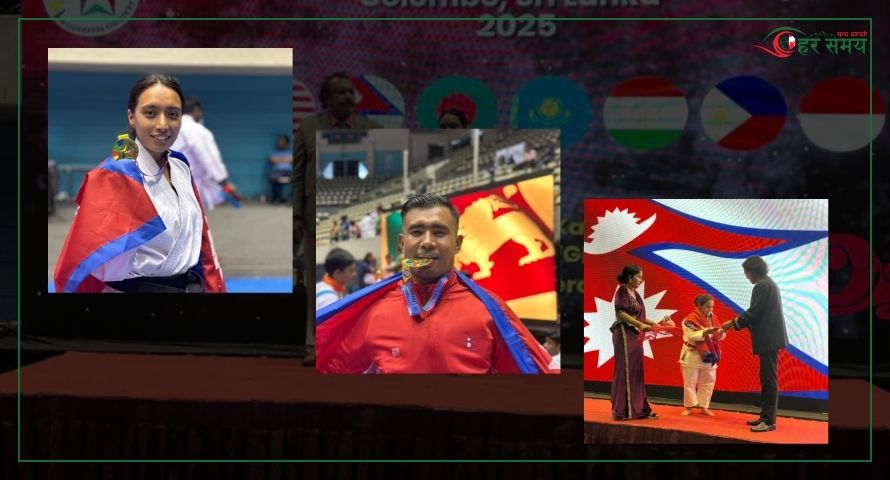 ९औं एसिया गोजुरियो कराते प्रतियोगितामा नेपालले जित्यो तीन स्वर्ण पदक