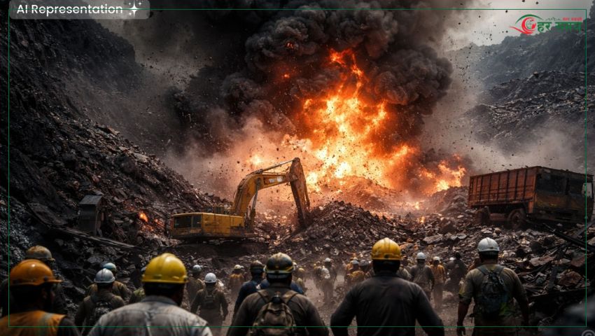 भारतको अवैध कोइलाखानीमा विस्फोट, दुई नेपालीसहित १८ जनाको मृत्यु