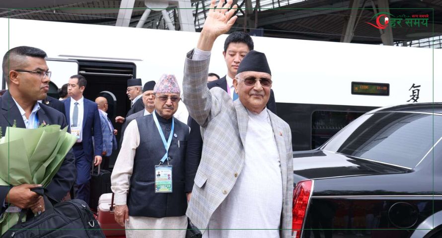 बेइजिङ पुगे प्रधानमन्त्री ओली