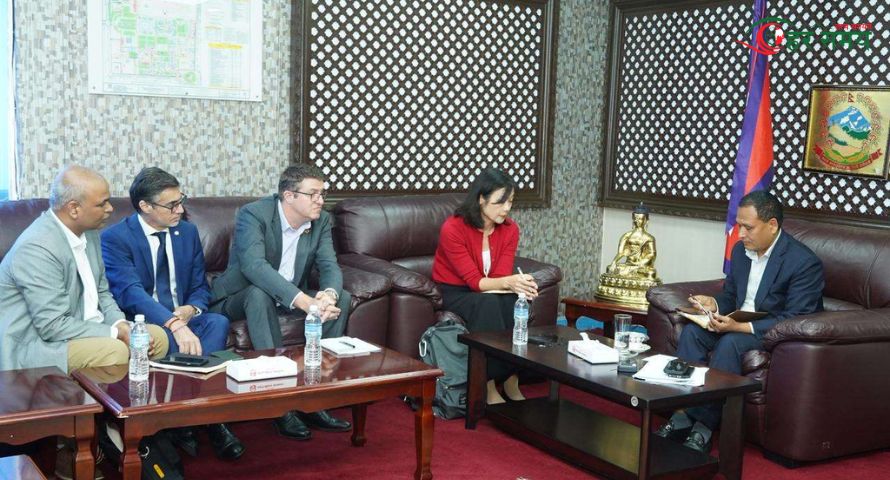 ऊर्जा मन्त्री घिसिङ र युएनडिपीका प्रतिनिधिबीच भेटवार्ता