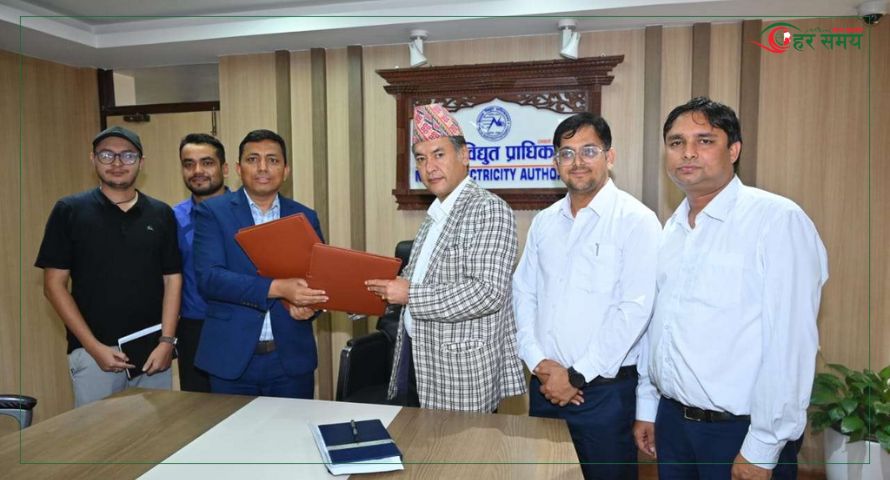 सिमरामा १३२ केभी सबस्टेशन निर्माण गर्न सेज र नेपाल विद्युत् प्राधिकरण बिच सम्झौता