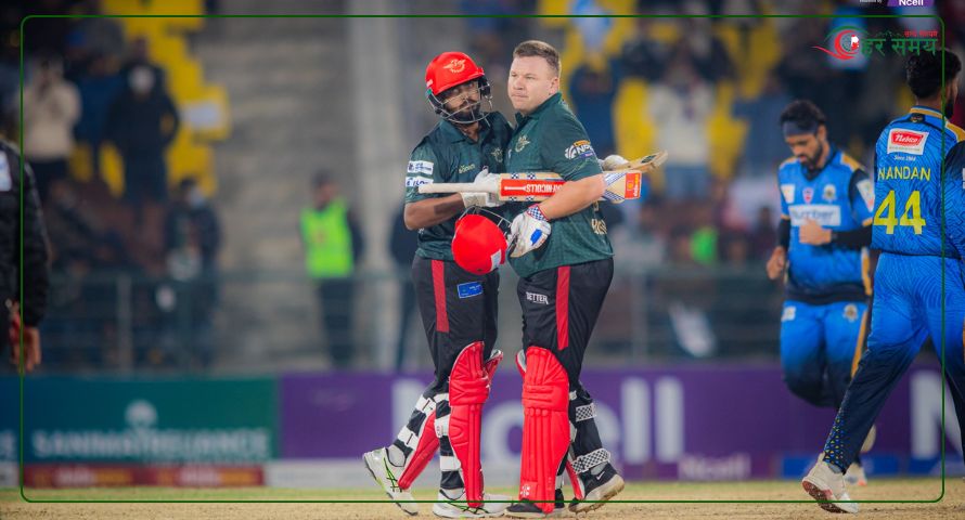 पोखरा एभेन्जर्सले कर्णाली याक्सलाई दियो २०२ रनको लक्ष्य