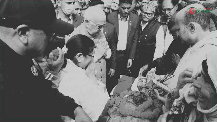 ओलीका पिताको पार्थिव शरीर अस्पतालबाट निकालियो