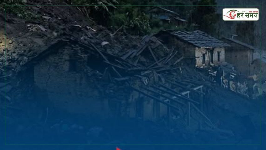 रसुवामा पहिरोले ११ घरगोठमा क्षति, ६५ जना विस्थापित