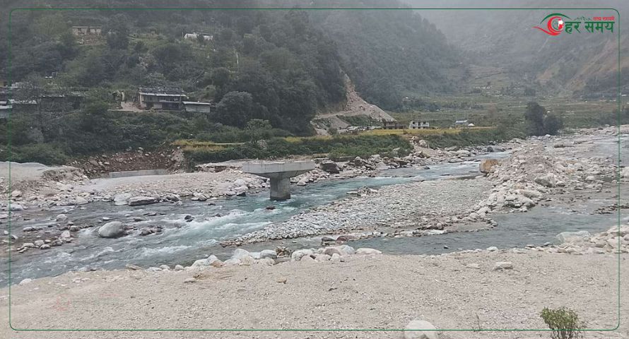 असारमा निर्माण सक्नुपर्ने पुल ४० प्रतिशत मात्रै बन्यो