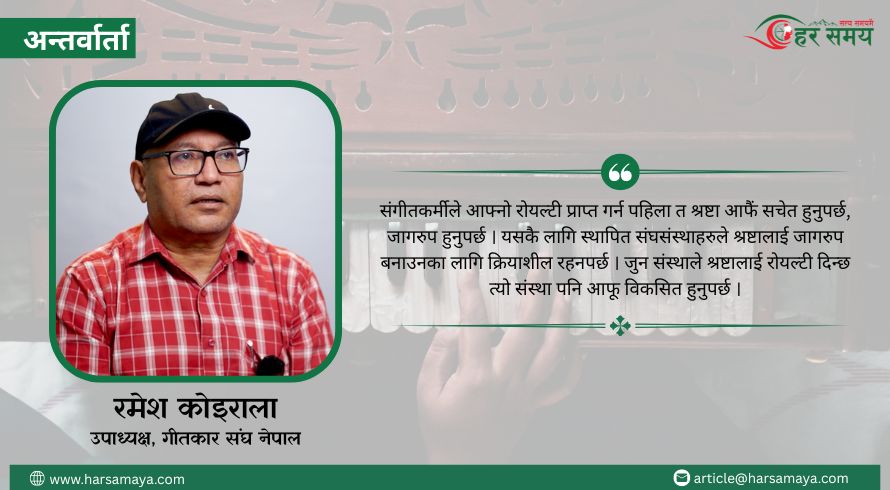 देशका स्रष्टाहरू गरिब भए भने देश पनि गरिब हुन्छ : रमेश कोइराला  (भिडियोसहित)