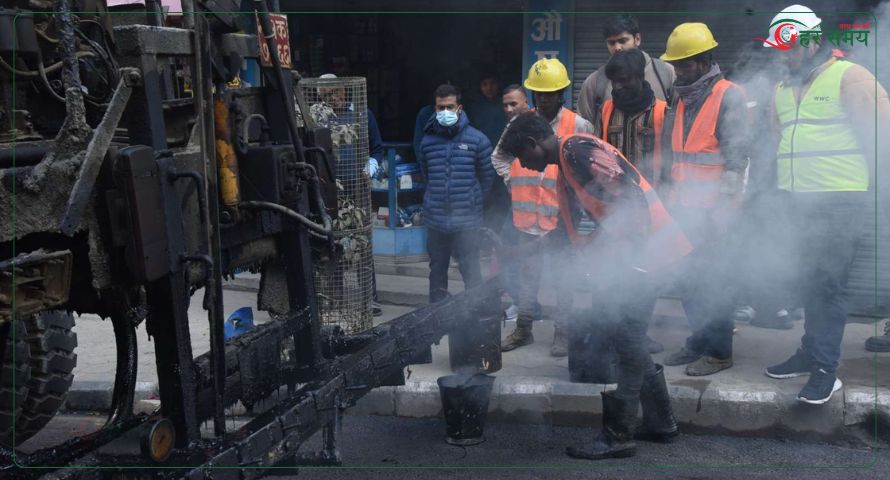धुलोरहित सडक अभियानमा काठमाडौं महानगर, ढल, सडक मर्मत र कालोपत्रे धमाधम