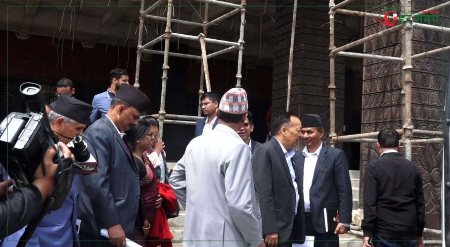 संयुक्त समितिद्वारा नयाँ संसद भवनको अवलोकन