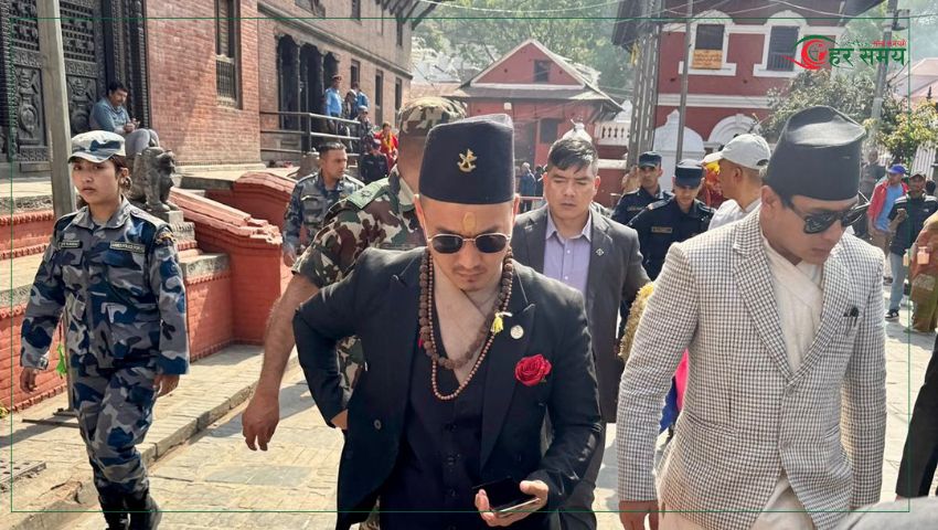गृहमन्त्री गुरुङले गरे पशुपतिनाथको दर्शन