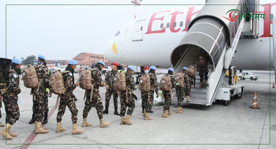 दक्षिण सुडानमा नेपाली शान्ति सैनिकको अदलीबदली